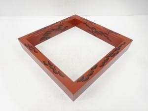 朱塗　老松　炉縁